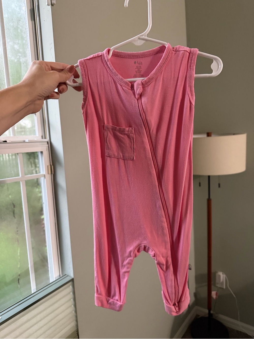 Kyte BABY Pink Sleeveless Footie Romper